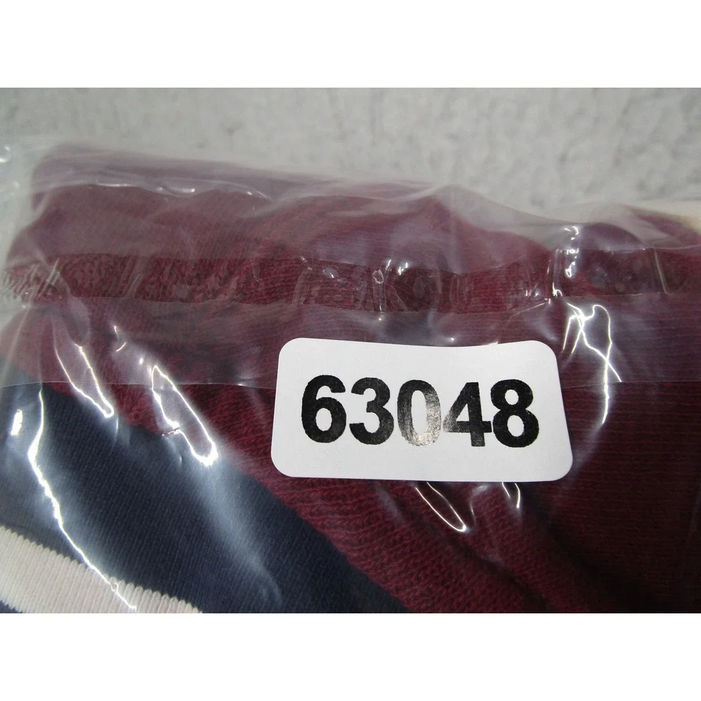 Polo Ralph Lauren Mens Varsity Jacket Burgundy Cotton Knit Letterman P Patch M